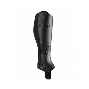 Polainas de equitación de cuero genuino premium para hombre, de corte medio, con cremallera, protección para las piernas, personalizables - Product Image 3