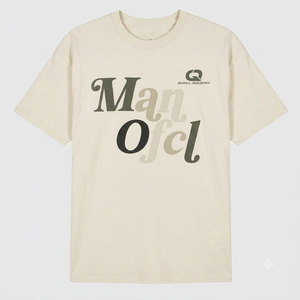 เสื้อยืดคุณภาพสูง ผ้าฝ้าย 100% ลายปักนูน ดีไซน์ทันสมัย สวมใส่สบาย นุ่มนวล เหมาะสำหรับผู้ชาย แห้งเร็ว เป็นมิตรต่อสิ่งแวดล้อม - Product Image 1