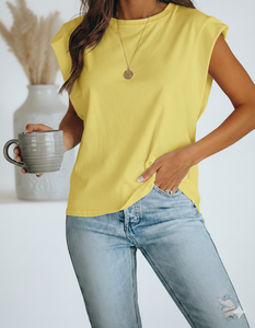 T-shirt décontracté unisexe en polycoton 180g, fabrication OEM EHRI, col rond, respirant, écologique, avec détails perforés - Product Image 2