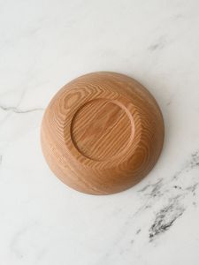 Bol de service rond en bois d'acacia de qualité supérieure, fait main, écologique, poli, design élégant - Product Image 5
