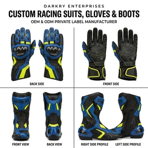 Combinaison de course moto personnalisée en cuir OEM, équipement de moto perforé en cuir de vachette pour piste, vêtements de protection pour motards en gros - Product Image 4
