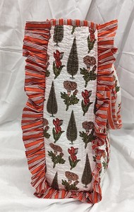 Bolsa de Compras Textil con Estampado Floral, Tamaño Grande, Asa Larga, Uso Diario - Product Image 2