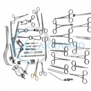 Juego de Instrumentos de Cirugía Pediátrica Básico de 38 Piezas, Kit Quirúrgico de Acero Inoxidable, Certificado CE, Herramientas Médicas Reutilizables, Manual Clase I - Product Image 4