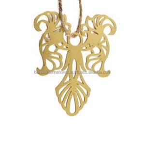 Artículo decorativo colgante de hierro con acabado dorado para decoración del hogar y otras decoraciones navideñas - Product Image 5