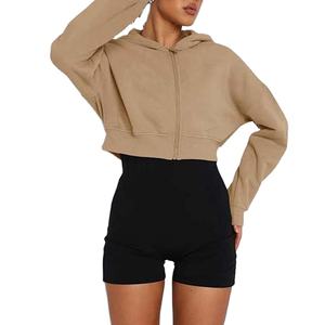 Casual Cropped <b>Top</b> Hoodies With Long Sleeve and Sweatshirts Hoodies <b>Women's</b> 2026 - Product Image 2