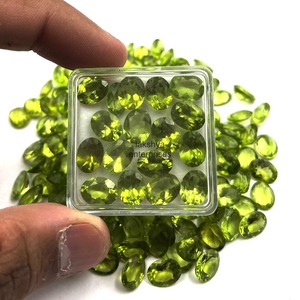 Péridot naturel ovale facetté, pierre précieuse non montée, péridot vert calibré pour la fabrication de bijoux, prix de gros, en vrac, 8MM 10MM - Product Image 6