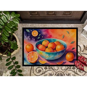 Paillasson Oranges Colorées Antidérapant Lavable Low Pile 24H X 36W Tapis D'entrée Intérieur Extérieur pour Porte D'entrée 24H X 36W - Product Image 3