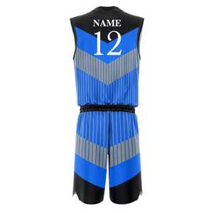 Uniforme de basketball de qualité supérieure, respirant et anti-transpiration, avec sublimation personnalisée, design et logo sur mesure pour équipe. - Product Image 3