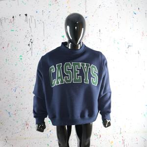Sudadera CASEYS con cuello simulado, 450 GSM, bordado de aplique con nombre personalizado, corte holgado, 100% algodón, felpa francesa. - Product Image 3