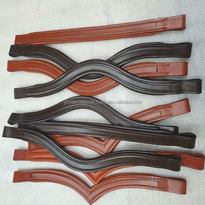 Hecho en el mejor cuero Premium acolchado con banda de cejas de caballo de cuero suave de vaca hecha a mano banda de cejas de brida de alta calidad para caballo - Product Image 3