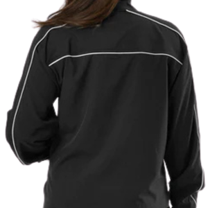 Signature Track Women <b>Jacket</b> Black Color Premium <b>Ladies</b> Sports Track <b>Jacket</b> <b>Lightweight</b> Zip Up Activewear Casual Fitness - Product Image 3