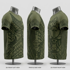 เสื้อยืดลายชนเผ่าแฟชั่น ใส่ได้ทั้งชายและหญิง สวมใส่สบาย ผ้าเนื้อนุ่ม สไตล์โมเดิร์น เสื้อผ้าแนวสตรีท - Product Image 6