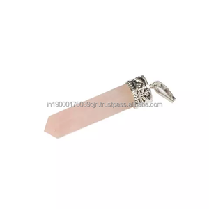 Venta al por mayor de piedras de ágata natural cristales curación piedras preciosas siete chakras enlazadas ágata lápiz punto colgante collar para la venta - Product Image 6