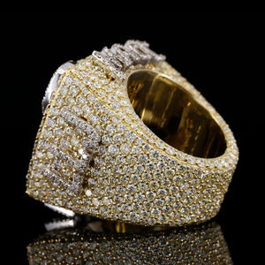 Hip Hop 925 Sterling Silver Hand Setting Iced Out Custom Name Champion Letter Moissanite <b>Ring</b> - Product Image 4