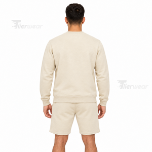 Ensemble sweat-shirt et short pour homme, tenue décontractée de sport et de rue, léger, personnalisable, OEM, marque privée, fournisseur d'usine - Product Image 4