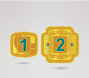 Ceinture de championnat de lutte en cuir vert personnalisée avec boucle en métal à emblème doré, quatre plaques latérales, sangles de 2 mm d'épaisseur - Product Image 3