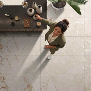 Rosalia Beige Nano Slip 600x1200 Carreaux de Porcelaine Sculpté Empereur Romain Buste en Marbre Panneau Décoratif Mat Brillant - Product Image 1