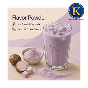 Mélange de poudre aromatisée au thé au <span class=keywords><strong>lait</strong></span> aux bulles de <span class=keywords><strong>taro</strong></span>, sac de 1 kg, King Feng Chuen, certifié HACCP ISO22000, durée de conservation de 16 mois, TW - Product Image 1