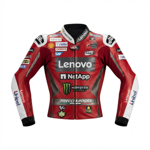 Men’s Cowhide Leather <b>Racing</b> <b>Jacket</b>/Chaqueta MotoCP Style CE Level 2 Armor Motorcycle Track Riding Protective Gear CE - Product Image 1