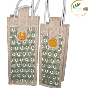 Porta Botellas de Yute Resistente y Sostenible para Viajes, Escuela, Oficina y Uso al Aire Libre - Product Image 2