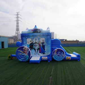 Combo de carruaje congelado de 5m Snow Queen Castle Girl Loopy casa inflable de salto con tobogán Casa de salto hinchable con tobogán - Product Image 3