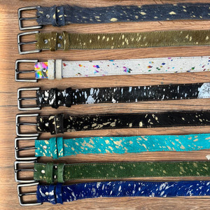 Top qualité métallique fourrure cuir classique ceinture Durable sans défaut boucle ceinture en cuir véritable ceinture décontractée tous les jours en plein air hommes ceinture - Product Image 2