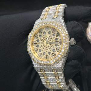 Premium Luxury Men's Automatic Stainless Steel White Moissanite <b>Diamond</b> Analog Handmade VVS1 Sapphire Crystal Luxury Fashion - Product Image 3