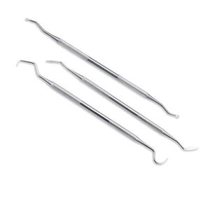 Kit d'examen dentaire en acier inoxydable pour usage professionnel : miroir de blanchiment dentaire, détartreur, pinces, instruments chirurgicaux de base - Product Image 1
