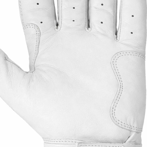 Breathable Perforated <b>White</b> Leather Batting Gloves Professional Wrist <b>Wrap</b> Grip Elite Custom Adult Baseball Gloves - Product Image 5
