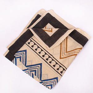 Bandana carré en coton doux imprimé au bloc Bagru, fait main, style vente en gros, 55*55cm, pour femme, pour la tête et le cou, promotionnel, personnalisable - Product Image 2