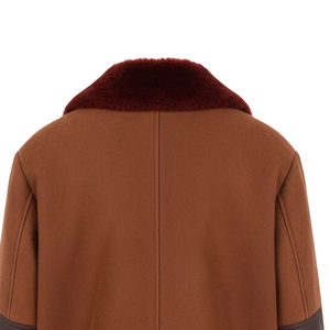 Premium Leather <b>Shearling</b> Aviator <b>Jacket</b> <b>Men</b> Genuine Sheepskin Fur Winter Coat Comfortable Warm Luxury Outerwear Fit - Product Image 4