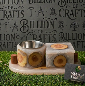Boîte de rangement en bois naturel et résine époxy pour Oud, avec brûleur d'encens Bakhoor, artisanale, cadeau pour le Ramadan et l'Aïd, décoration islamique pour la maison - Product Image 5