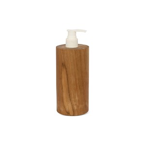 Elegante Dispensador de Jabón de Madera de Cedro Tallado a Mano con Diseño de Hoja - Venta al por Mayor - Product Image 2