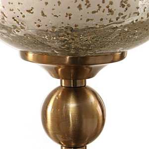 Antique Brass Candle Holders with Mercury Glass Shade Decorative Tall <b>Tealight</b> Holders for Home Wedding Decor - Product Image 2