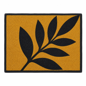 Alfombra de Yute Hecha a Mano de 40*60 cm con Respaldo de Polipropileno y Goma, Sin Borde, Lavable, Antideslizante, Personalizable - Product Image 1