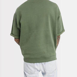 Men O-Neck Drop Shoulder <b>Half</b> <b>Sleeve</b> Casual T-<b>shirt</b> Oversized Customized Printing 100% Cotton - Product Image 2