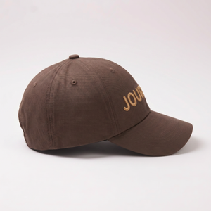 Gorras de Béisbol Personalizadas OEM de 6 Paneles con Logotipo Bordado, Gorras de Algodón Marrón sin Estructura para Hombre - Product Image 2