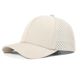 Casquette de baseball pour homme à séchage rapide, maille découpée au laser, respirante, chapeau de sport à visière incurvée, casquette ajustable à fermeture snapback, personnalisable pour l'extérieur - Product Image 6