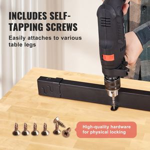 Scrivania Elettrica Regolabile in Altezza con Piano in Legno Rettangolare 120x75x3,8 cm, Capacità 150 kg, per Ufficio - Product Image 4