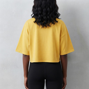T-shirts pour femmes en coton 100% de haute qualité, imprimés sur mesure, coupe ample, col rond, vêtements d'été respirants, streetwear, tee-shirt pour femmes - Product Image 6