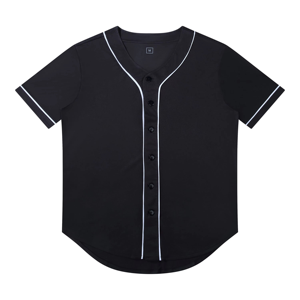 OEM Service Latest High Quality Breathable Neck Rounded Bottoms Men <b>Baseball</b> Jersey Custom Color Short Sleeve - Product Image 3