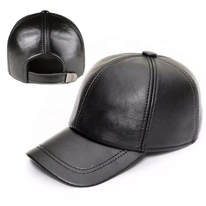 Professional Manufacture Customized Logo <b>Men</b> Leather <b>Flat</b> Top <b>Caps</b> Hats Top Low MOQ Baseball <b>Cap</b> - Product Image 6