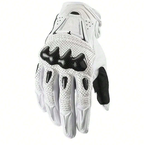 Guantes de Carreras de Cuero Genuino Personalizados con Logotipo, para Motocicletas, con Función Cortavientos para Deportes - Product Image 2