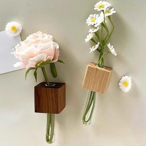Florero de Madera Ecológico, Estilo Bambú, Minimalista, de 8 a 12 Pulgadas de Diámetro, Centro de Mesa para Decoración del Hogar y Bodas - Product Image 4