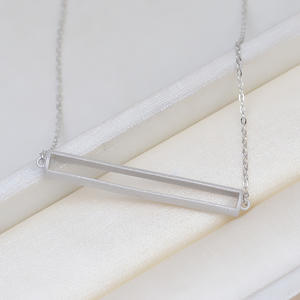 Accessoires en perles Han S925 DIY, support vide de 3,5 à 4 pouces pour pendentif mat non perforé 1809 avec perles en vrac - Product Image 2