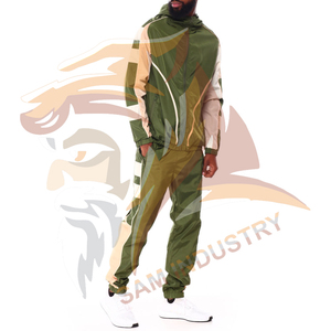 Ensemble coupe-vent léger et imperméable personnalisé pour homme, en nylon et polyester durables, ensemble de survêtements coupe-vent pour homme - Product Image 3