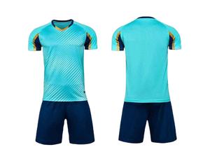 Uniforme de Fútbol de Poliéster con Estampado Digital de Alta Calidad, Camiseta de Fútbol Sólida de Manga Corta, Transpirable, Uniforme de Fútbol Personalizado para Hombre - Product Image 4