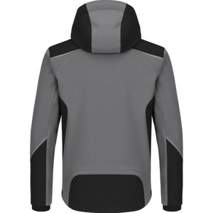 Men's Gray <b>Hooded</b> Waterproof <b>Jacket</b> With Zipper Closure Sporty Style Winter Wear Polyester <b>Shell</b> - Product Image 3