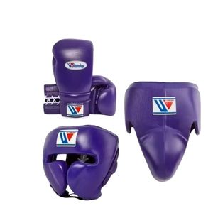 Guantes de Boxeo Profesionales Winning, Set de Equipo Negro 10oz, 12oz, 14oz, 16oz, Personalizables con Cordones y Velcro, Cuero Genuino - Product Image 3
