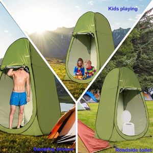 Tenda Doccia Portatile Istantanea da Campeggio 7FT, Spogliatoio Esterno e Riparo Solare, Tenda Toilette Pieghevole per la Privacy - Product Image 6